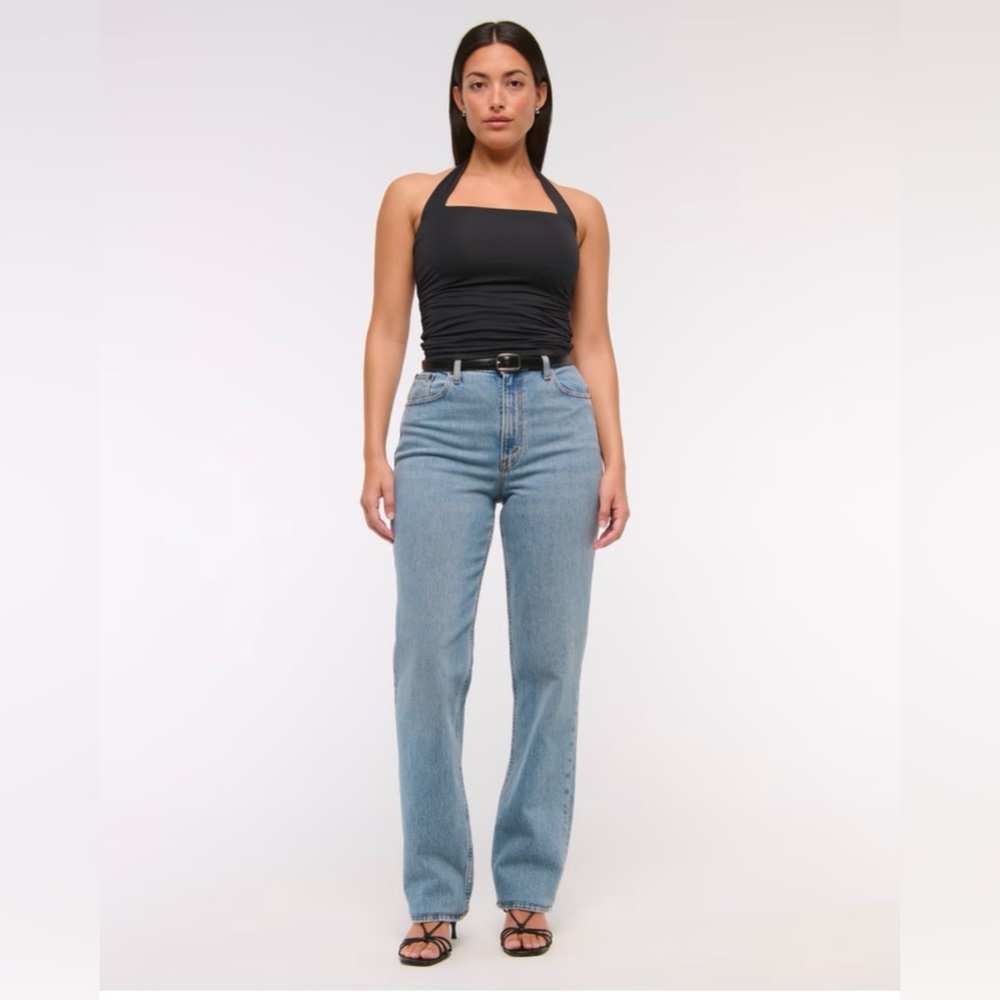 NWOT Abercrombie & Fitch 90s straight ultra high rise curve love